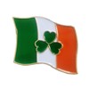 St Patrick's Day Ireland Irish Flag Clover Shamrock Pin Brooch