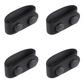 TACNEX 1.75" Duty Belt Keepers w/Double Snaps for Utility Belt Loop Stays Heavy Duty Nylon Tactical Underbelt Holder Retainer Band