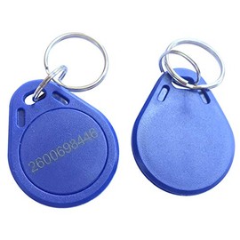 YARONGTECH rfid 13.56mhz MIFARE Classic? 1K access key fob (pack of 100) (Blue-ID Pre-printed)