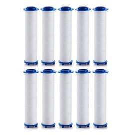 Shower head Filters 10 Pcs, Ion Shower Drops Head Filter, PP Cotton Filtered Shower Handheld, Filter Element Multiple Specifications, Suitable for Different Models of Shower Heads (White, 7cm/2.75in)
