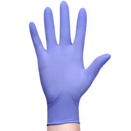 SwiftGrip Disposable Nitrile Exam Gloves, 3mil, XL, Box of 100, Violet Nitrile Gloves Disposable Latex Free for Medical, Cleaning, Cooking & Esthetician, Food-Safe, Powder-Free, Purple, Non-Sterile