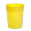 AIOS Dishwasher Safe Stackable Neon Yellow Plastic Cups/Beakers/Tumblers 250ml (Set