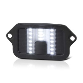 VIPMOTOZ Full LED License Plate Light Tag Lamp Housing Assembly Replacement For 2005-2009 Ford Mustang - 6000K Diamond White, 1-Piece