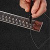 Colini Canvas Patterning Ruler,Clear Acrylic Ruler with Holes Every Quarter