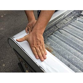 Multi-Purpose Rubberized Roofing and Waterproofing Tape Stops Leaks ! - Roof RV Camper Awning Tarp Boat Repair - White 4in x 50 ft