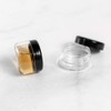 ZEJIA 10pcs Small Travel Containers, Black Sample Containers with Screw