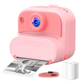 Kids Camera Instant Print: 1080P HD Digital Camera for Kids - Girls for Age 3-12 - Toddler Cameras Toys Gift for 4 5 6 7 8 9 10 11 Years Old - Cool Presents Ideals for Birthday Pink