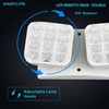 KastLite 2.4-Watt Indoor Adjustable Double Head Integrated LED White Emergency