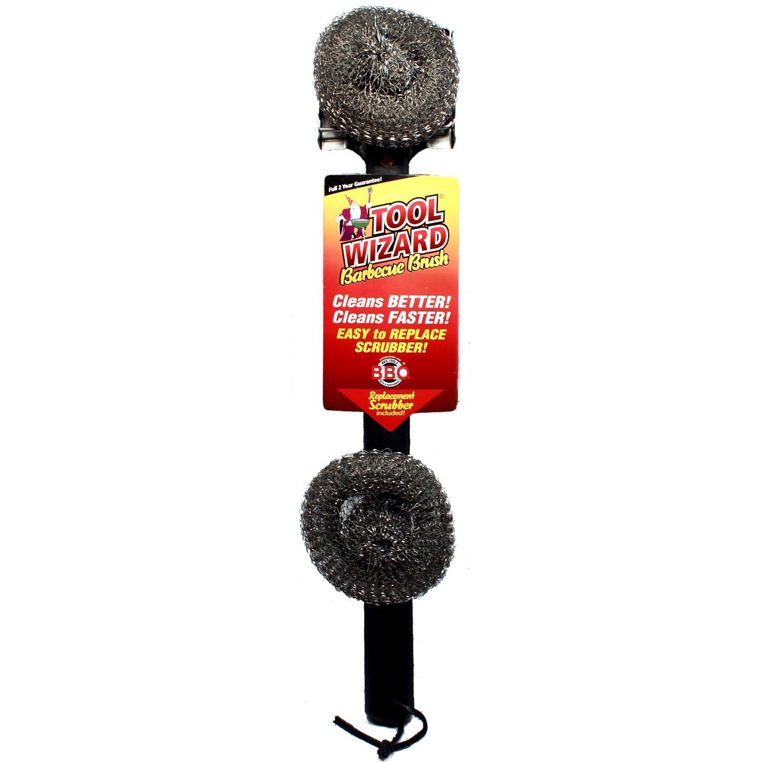 Tool Wizard Toolwiz, Grill Brush with Extra Scrubber