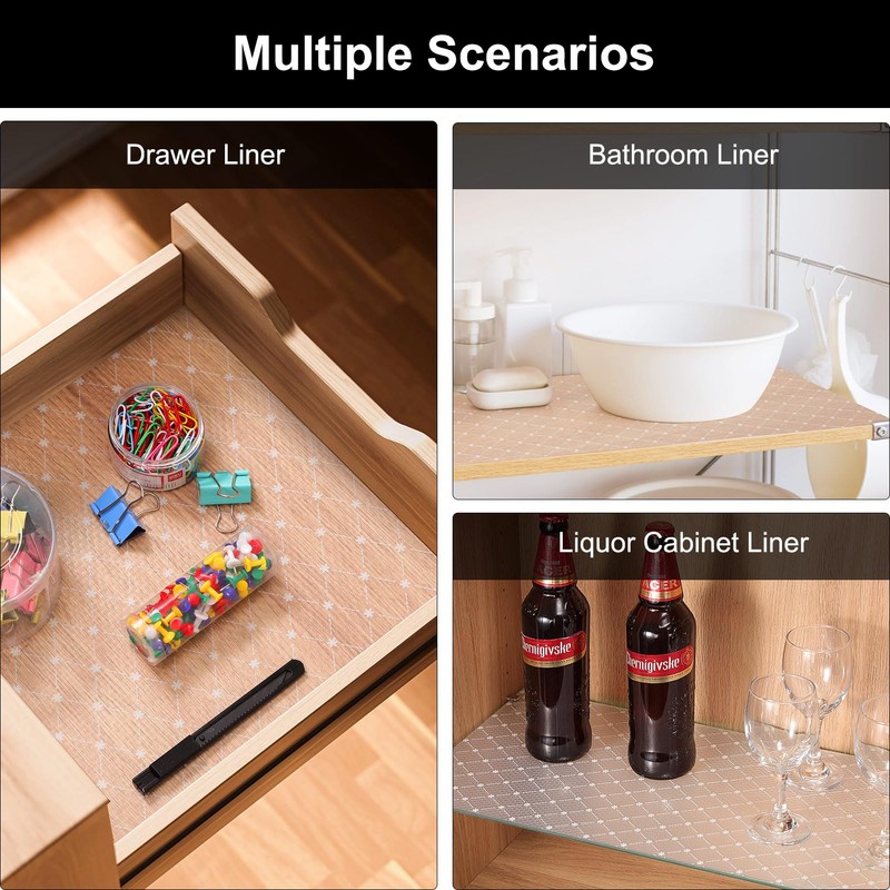 Cooyes Shelf Liner – Premium Non-Adhesive Cabinet & Drawer Liner