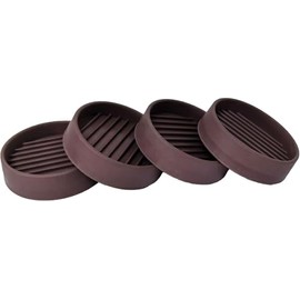 Non Slip Furniture Pads - 3" Rubber Caster Cups, 4PCS Round Furniture Coasters for Hardwood Floors, Anti Slide Furniture Cup Bed Couch Floor Protectors, Furniture Stoppers to Prevent Sliding
