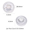 YAKRUNA 6 Pairs Sterling Silver Silicone Earring Backs for Studs,