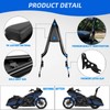 DREAMIZER Detachable Passenger Backrest Glossy Black Quick Release Sissy Bar