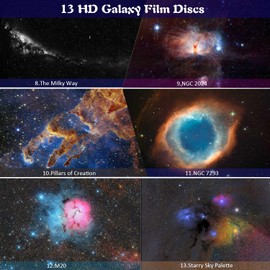 Star Projector,13 in 1 Planetarium Galaxy Projector,Astronaut Projector for Bedroom,Starry Night Light Projector with Solar System Constellation Moon for Kids,Home Theater,Ceiling,Living Room Decor