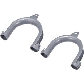 2Pcs Gray Clothes Washer Drain Hose Holder - U-Shape Washing Machine Drain Hose Hook Adapter | Clothes Washer Dishwasher Washing Machine Guide Mounting Bracket Replacement