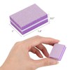 50 x Mini Nail Buffer Blocks 180/100 Grit Washable Nail