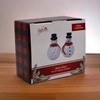 Gift Essentials Blown Glass Snowmen Salt and Pepper Shakers -