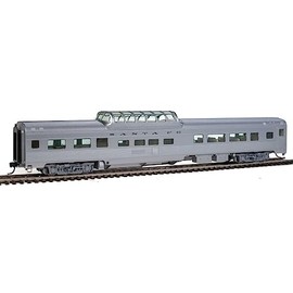 Walthers HO Scale 85' Budd Dome Coach Atchison Topeka Santa Fe/ATSF (Silver)