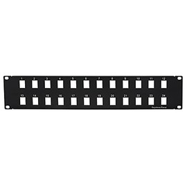 Beszin Blank Patch Panel for Keystone Jack Cat.5E, Cat.6 (24 Port)