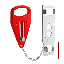Portable Door Lock for Travel, Door Lock Self-Defense Security Device for Home, Apartment, Hotel, Living Motel, School Dorm, House for Open Inwards Door
