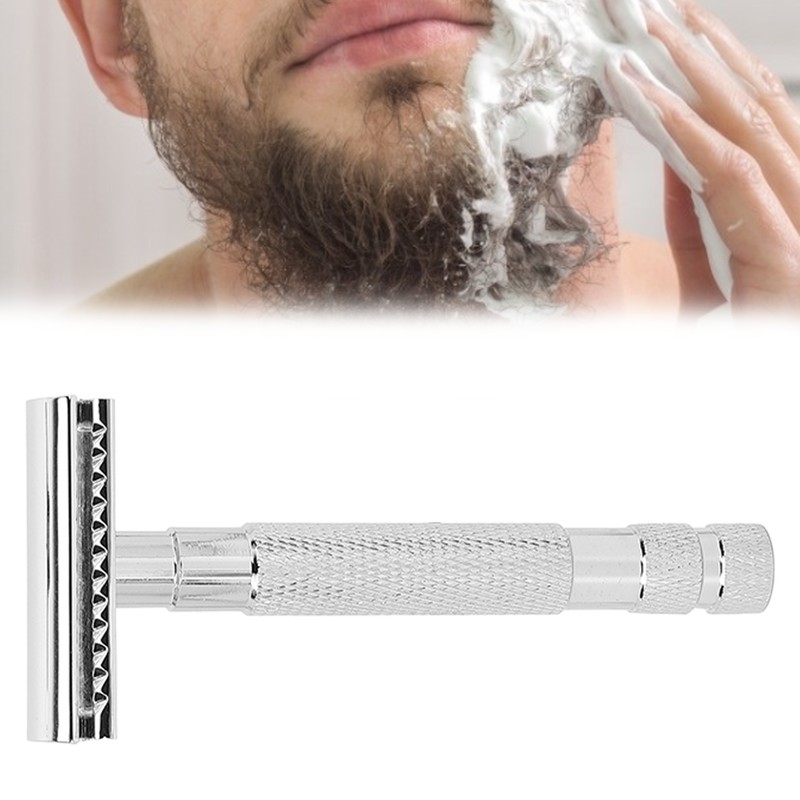 Men Safety Razor Professional Home Hair Salon Travel Portable Alloy