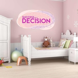 Design With Vinyl Inspiring Inspirational Wall Decal Success is A Decision Inspirational Success - Size: 10 in X 5 in
