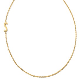 Kendra Scott Letter S Inline Initial Necklace, 18k Gold Vermeil