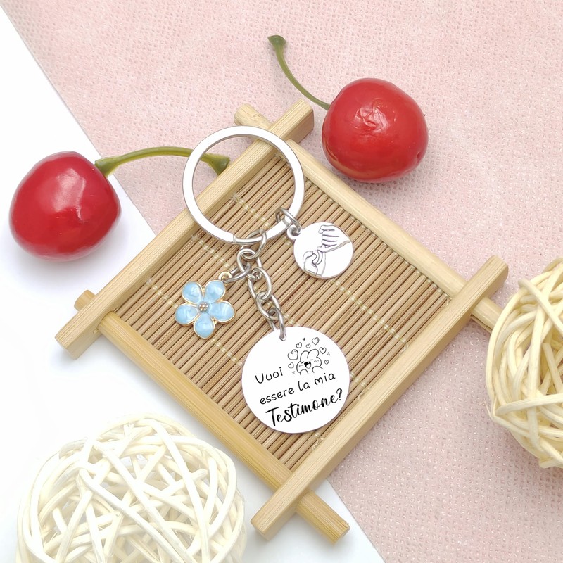 MNBVBV Gift Witness Keyring "Willst du mein Trauzeugin sein" Gift