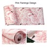 10X0.53M Romantic Baby Pink Flamingo Feathers Textured Non-Woven Wallpaper Roll