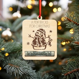 Cute Money Holder Christmas Ornament 2024, Here’s A Few Bucks for Christmas, Reindeer Money Holder (TA05)