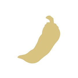 Chili Pepper Cutout Unfinished Wood Habanero Chipotle Jalapeno Spicy Mexican Food MDF Shape Canvas Style 1