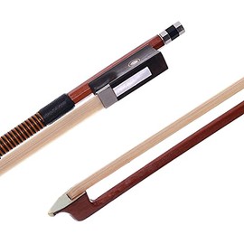 Violin Bow 4/4 Brazilwood Bow for Violin Octagonal Stick Ebony Frog with Mongolian Horse Hair