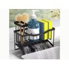 Kitchen Caddy Sink Organiser, Black Sink Tidy Self Draining Sponge