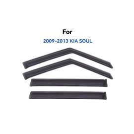 Window Visors Rain Guards Shield for 2009 2010 2011 2012 2013 Kia Soul, Window Wind Deflectors Vent Shades for 09-13 Soul