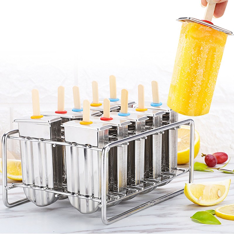 3PCS Household 304 Stainless Steel Round Head Ice Cream Mold