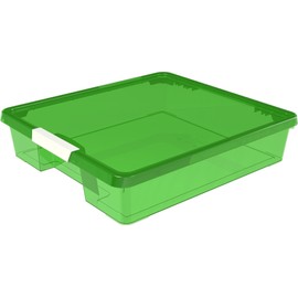 Storex Classroom Student Project Box, 12 x 12 Inches, Tint Green, 5-Pack (63207U05C)