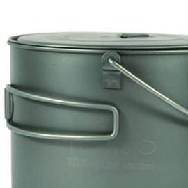 TOAKS 13233 Outdoor Camping Titanium Pot, 25.4 fl oz (750 ml), POT-750 Bail Handle