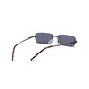 WDZAYXC Rectangular Retro Rimless Sunglasses for Men and Women, Metal