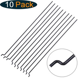 Φ1.2mm x L120mm Steel Z Style Pull/Push Rods Parts for RC Airplane Plane Boat Replacement (Pack of 10)