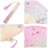 2 x folding fans, hand fans, bamboo fans with tassel