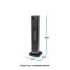 Comfort Zone Oscillating Tower Space Heater with Remote Control for