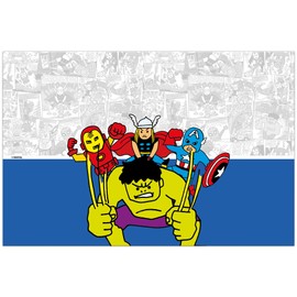 Procos Q78371 Avengers Pop Comic Plastic Party Tablecover