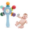 Baby Rattles 0-6 Months, Teething Toy for Newborns, Sensory Rattle