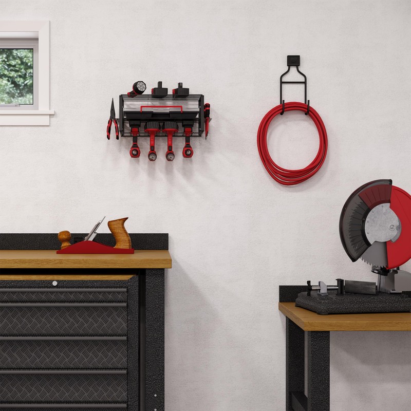 Power Tool Organizer - 3-Tier Garage Shelving Unit with 110lb