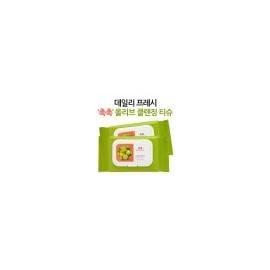 (1+1) Daily Fresh Moist Olive Cleansing Tissue 60 Sheets / (1+1) 데일리 프레시 촉촉 올리브 클렌징 티슈 60매