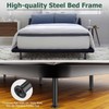 JiGiU 4Pcs Bed Legs Adjustable Height Bed Support Legs 7.08-12.6