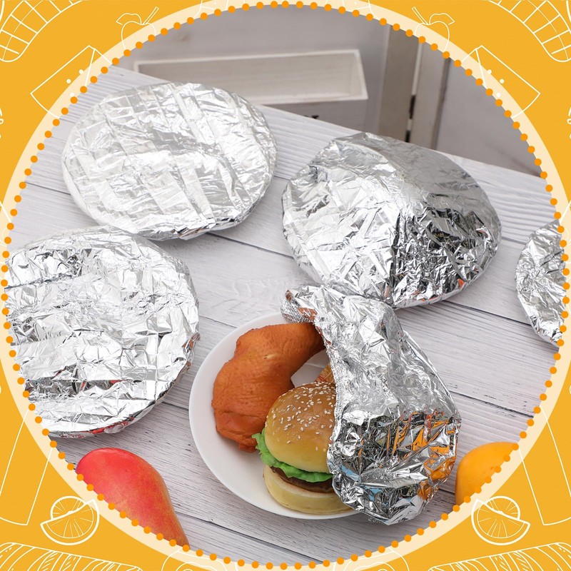 Remerry 300 Pcs Bulk Reusable Aluminum Foil Insulation Cover, Aluminum