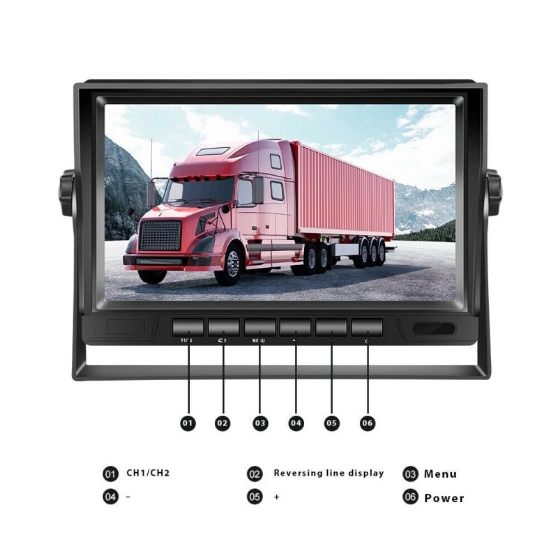 iPoster 7" Split 2 Screen DVR Monitor BSD 2x Metal