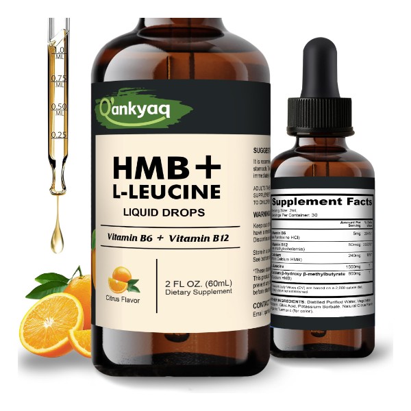 Q'ankyaq HMB and L-Leucine Supplements for Women & Men, HMB