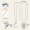 YL Initial Pendant Necklace for Women 925 Sterling Silver L